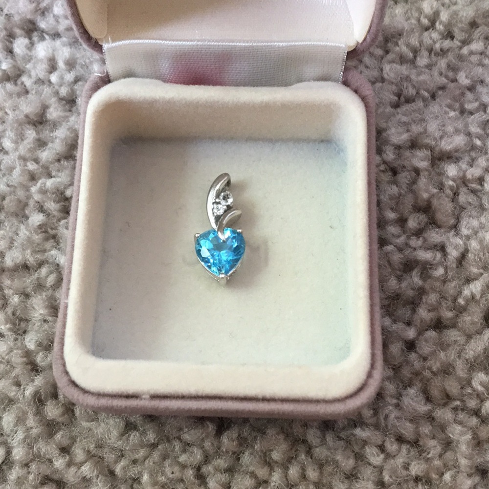 Sterling Silver/Blue Topaz Necklace
